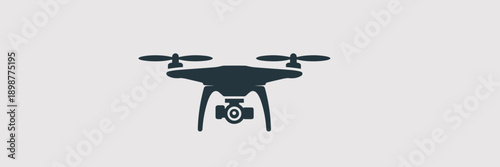 Three-quarter view drone logo – Great for marketing materials, app icons, or professional drone consultancy.