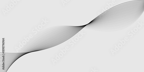 Abstract vector background with black wavy lines. EPS10