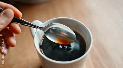 cup of coffee with spoon