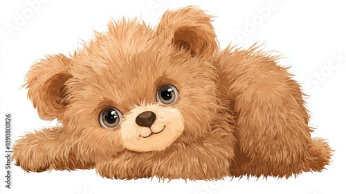 adorable baby bear cartoon character