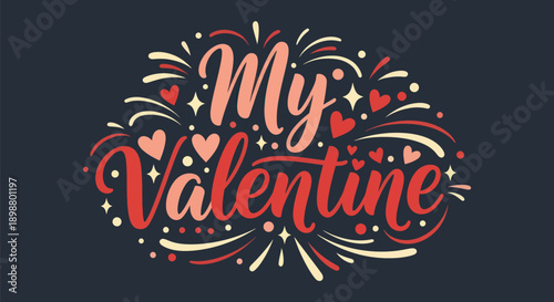 Valentines day greeting card design