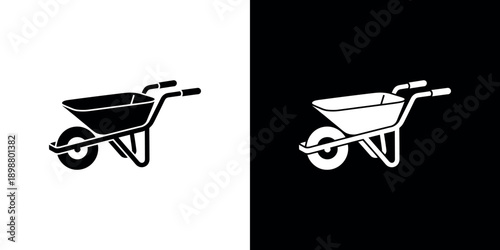 Nurse holding a syringe a simple black and white medical icon