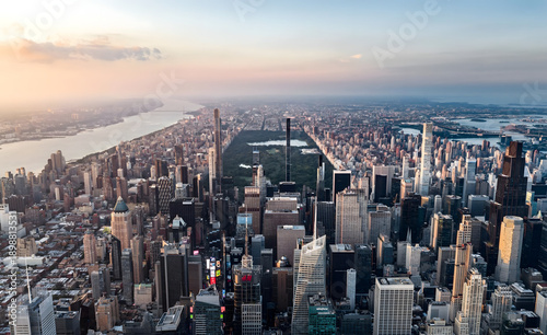 Photos Manhattan Skyline Aerial View with Central Park and Hudson River