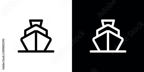 Geometric vase illustration shown in positive and negative contrast