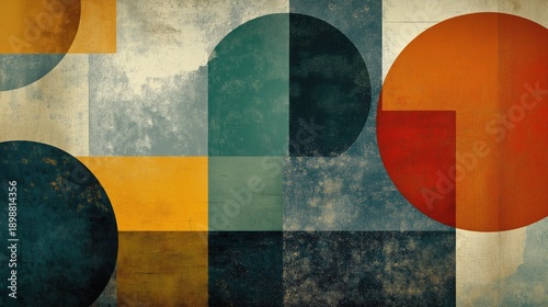 Abstract retro geometric background.