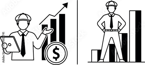 Contrast between financial growth and stagnation in business sectors
