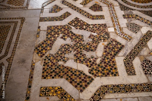 Photography Beautiful floor mosaics in Monreale Cathedral.
