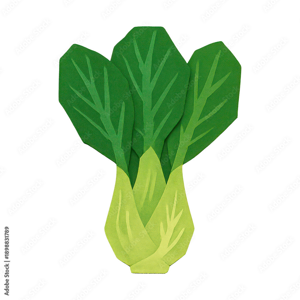 Naklejka premium PNG Colorful leafy vegetable illustration.