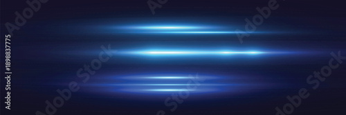 Abstract lights lines. Vector laser beams. Glowing streaks on dark background. Luminous neon lines isolated on trasparent backgound.