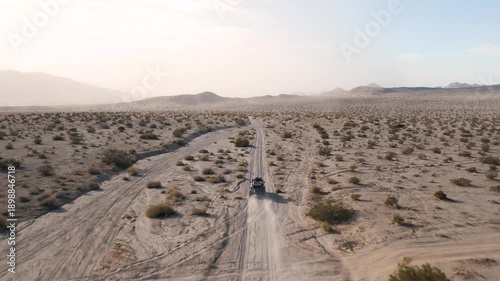 UTV Offroad Car Racing in the open desert