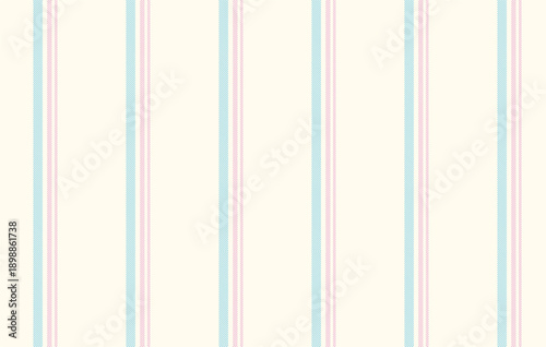 Regency pastel pinstripe seamless background, striped vector pattern in ivory, aqua and pink for luxury bedding and linens