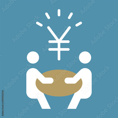 金額交渉のカラーアイコン