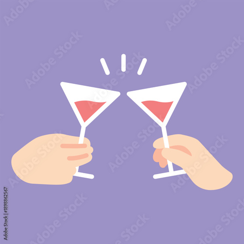 乾杯のカラーアイコン