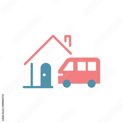 訪問車のカラーアイコンセット