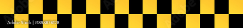 Symmetrical Taxi Cab Checker Pattern with Vertical Yellow and Black Blocks