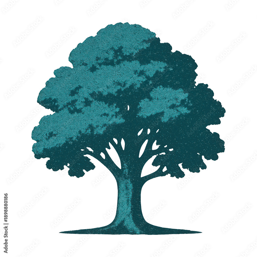 Naklejka premium PNG Elegant tree silhouette illustration