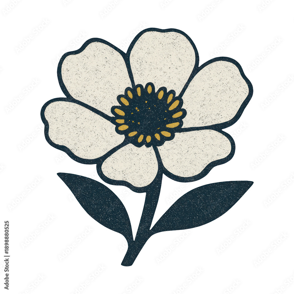 Fototapeta premium PNG Vintage floral illustration design