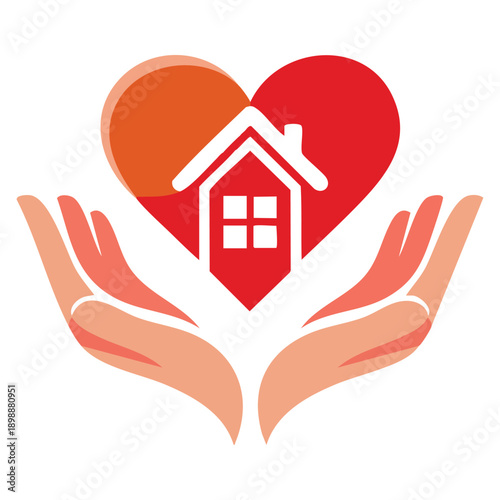 Home care logo template vector smart home icon design suitable for healthcare assistance elderly support smart living and residential service branding