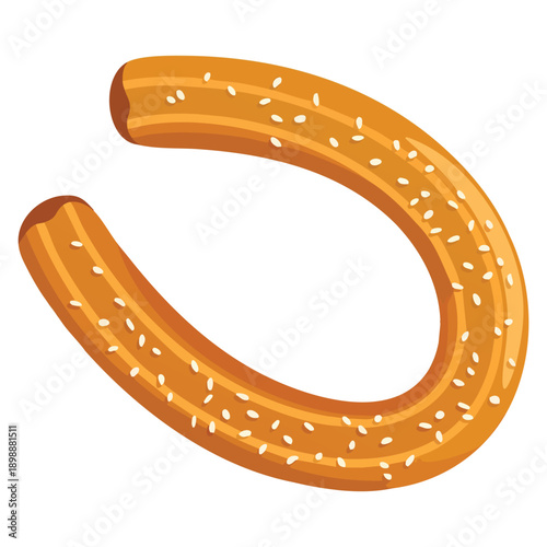 Illustration of churros with powdered sugar highlighting classic dessert snack theme suitable for menu design bakery visuals packaging and sweet food branding