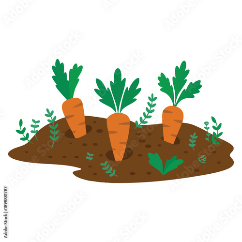 Illustration of organic farming concept for ecological life focusing on sustainable agriculture green environment eco friendly living and natural balance themes