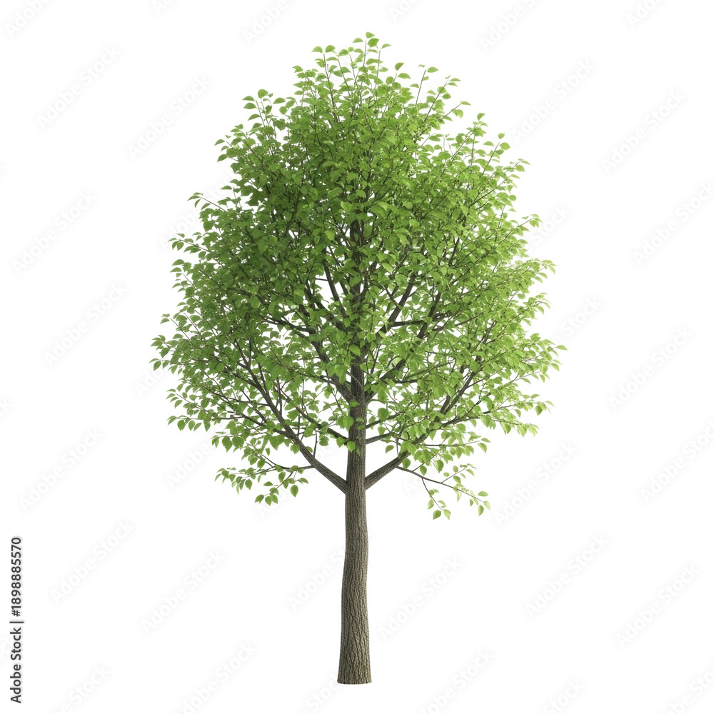 Obraz premium Green tree with leaves