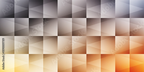 Abstract Geometric Grid Background with Triangular Patterns and Vibrant Multi-Color Grainy Gradient. Creative modern background. Clean minimalist geometric graphic. Wallpaper design