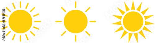 Yellow Sun Icons