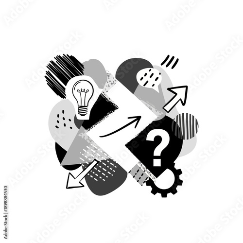 Lightbulb Idea Question Mark Creative Thinking.