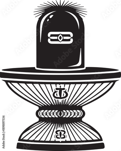 Shiva Linga Vector Icon