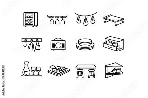 Image simple foldable drawer bulbs charcuterie vector sliding icon hanging couch elegant