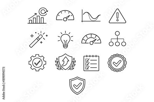 Generation curve vector image analytics badge seal icon average simple stability meter