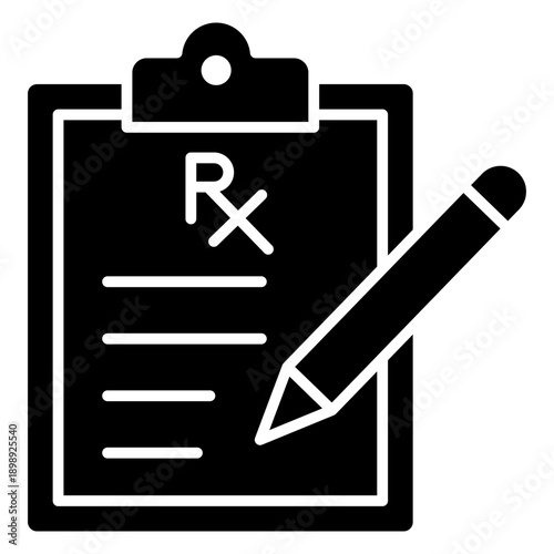 Medical Record Glyph Icon