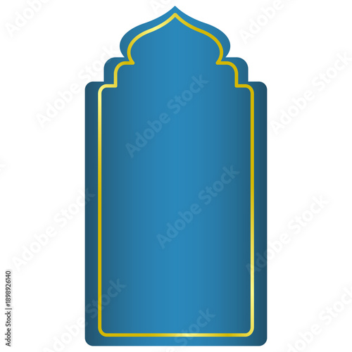 Free Download islamic frame golden shining elegance with gradients background  - GFXLoad