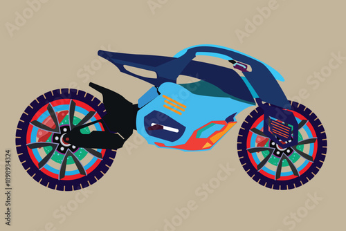 super fast and sophisticated motorbike	