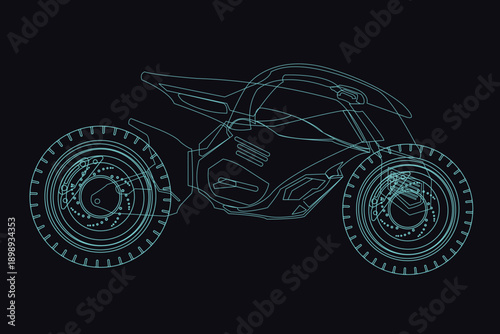 super fast and sophisticated motorbike	