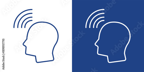 Awareness Blue And White Icon Style Collection