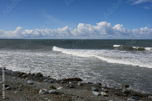 Straits of Magellan on a windy day at Punta Arenas, Chile