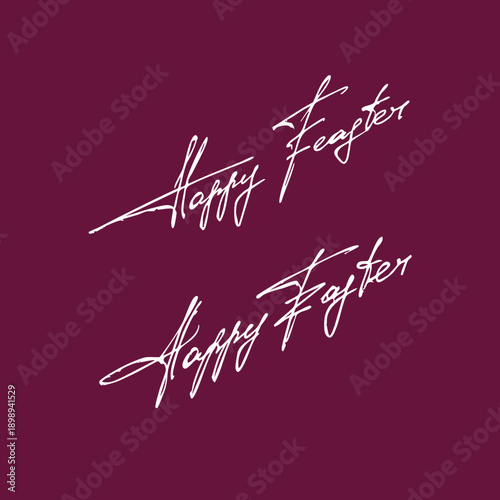 Happy Easter handwritten