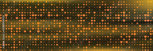 Poker abstract casino bokeh pattern of chaotic playing cards icons in space.