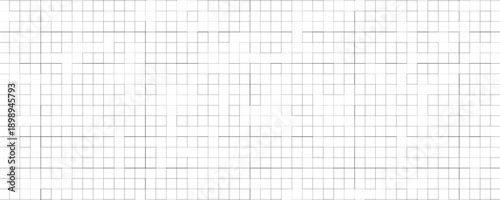 Graph paper,grid paper texture, grid sheet, abstract grid line, grey straight lines on white background