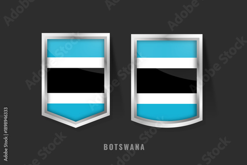 Free Download Vector Illustration of BOTSWANA Label Logo. BOTSWANA Badge Sign BOTSWANA With Flag, Botswanan Product Label Banners Template. - GFXLoad
