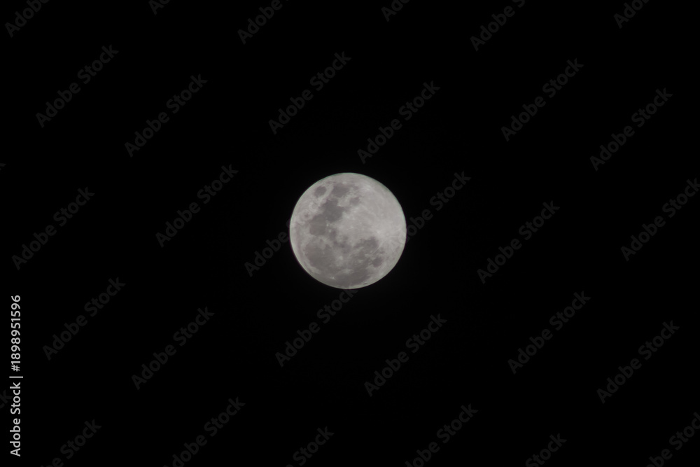 Fototapeta premium Full moon in the night sky