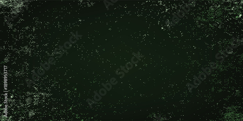 A vibrant image showcasing a dynamic explosion of green colored dust over a dark, moody background. eps 10