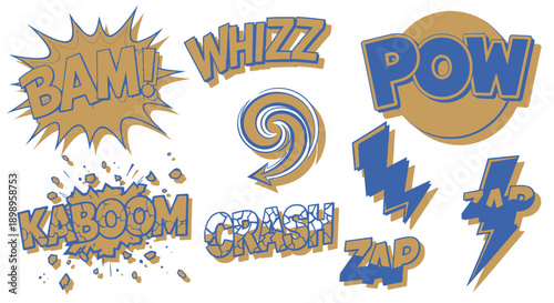 Comic book explosion effects