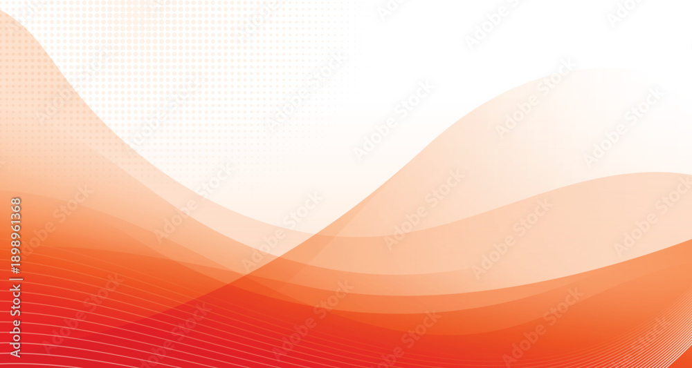 Fototapeta premium Abstract orange banner background. Graphic design banner pattern background template with dynamic curve shapes and text space