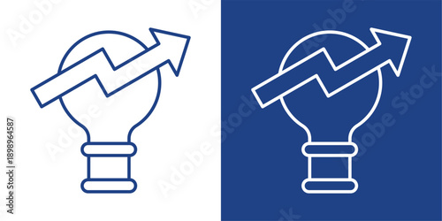 Innovation Blue And White Icon Style Collection