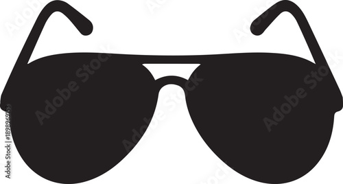 black sunglasses on white background