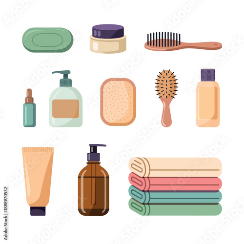 Collection of personal care and hygiene products