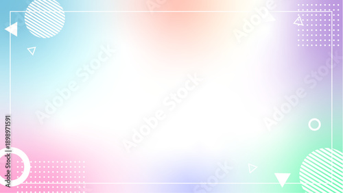 パステル　メンフィス　フレーム　ホワイト