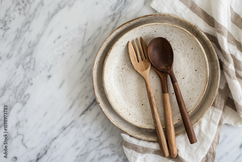 wooden spoon and fork